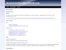 Tablet Screenshot of documentation.dbernhardt.com